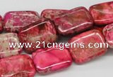 CDI21 16 inches 13*18mm rectangle dyed imperial jasper beads