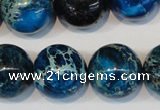 CDI222 15.5 inches 20mm round dyed imperial jasper beads