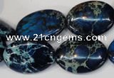 CDI236 15.5 inches 18*25mm oval dyed imperial jasper beads