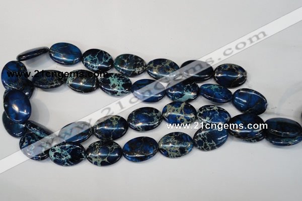 CDI236 15.5 inches 18*25mm oval dyed imperial jasper beads