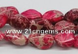 CDI26 16 inches 10*20mm nuggets dyed imperial jasper beads wholesale