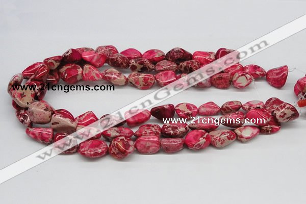 CDI26 16 inches 10*20mm nuggets dyed imperial jasper beads wholesale