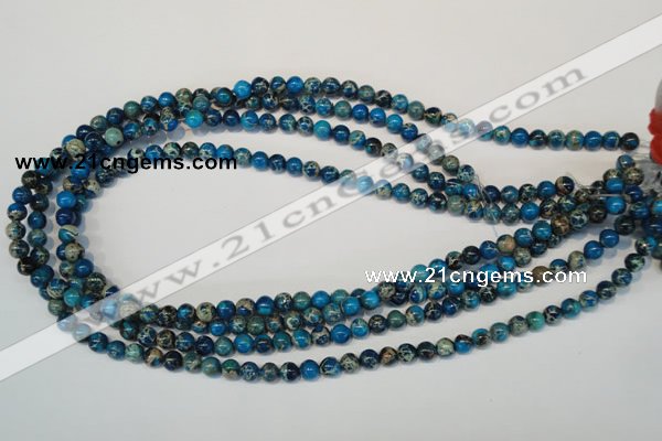 CDI265 15.5 inches 6mm round dyed imperial jasper beads