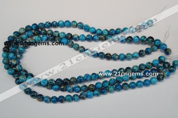 CDI266 15.5 inches 8mm round dyed imperial jasper beads