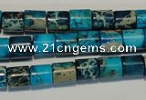 CDI280 15.5 inches 8*8mm tube dyed imperial jasper beads