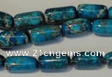 CDI285 15.5 inches 8*16mm column dyed imperial jasper beads