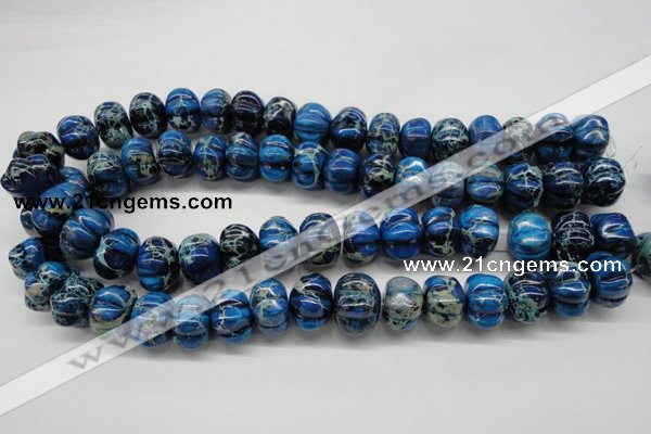 CDI295 15.5 inches 13*18mm pumpkin dyed imperial jasper beads