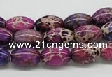 CDI31 16 inches 10*14mm rice dyed imperial jasper beads wholesale