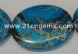 CDI320 15.5 inches 35*45mm oval dyed imperial jasper beads