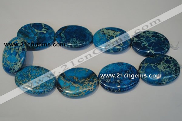 CDI320 15.5 inches 35*45mm oval dyed imperial jasper beads