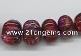 CDI35 16 inches multi sizes pumpkin dyed imperial jasper beads wholesale