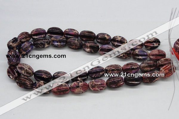 CDI36 16 inches 15*20mm star fruit shaped dyed imperial jasper beads