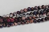 CDI360 15.5 inches 4mm round dyed imperial jasper beads