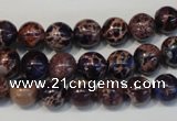 CDI362 15.5 inches 8mm round dyed imperial jasper beads