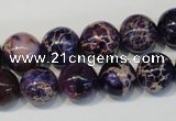 CDI364 15.5 inches 12mm round dyed imperial jasper beads