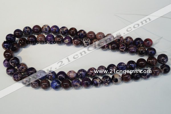 CDI364 15.5 inches 12mm round dyed imperial jasper beads