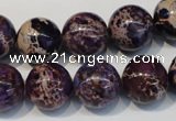 CDI365 15.5 inches 14mm round dyed imperial jasper beads