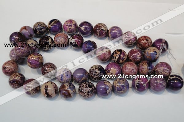 CDI368 15.5 inches 20mm round dyed imperial jasper beads