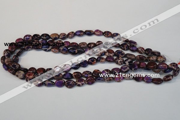 CDI389 15.5 inches 10*12mm nugget dyed imperial jasper beads