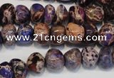 CDI391 15.5 inches 8*12mm nugget dyed imperial jasper beads