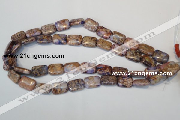 CDI437 15.5 inches 13*18mm rectangle dyed imperial jasper beads