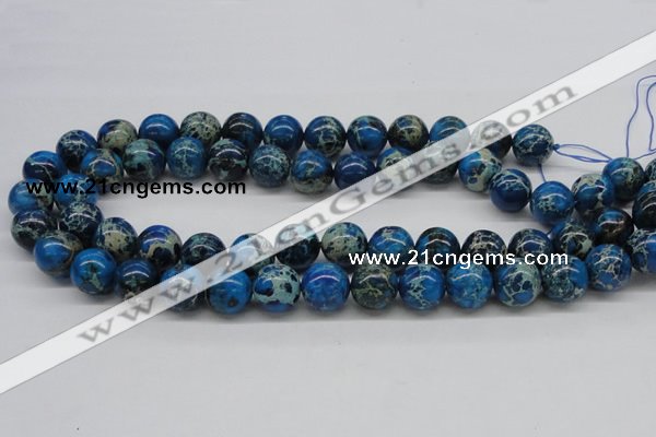 CDI46 16 inches 14mm round dyed imperial jasper beads wholesale