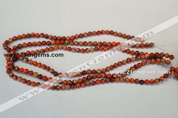 CDI491 15.5 inches 6mm round dyed imperial jasper beads