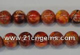 CDI493 15.5 inches 10mm round dyed imperial jasper beads