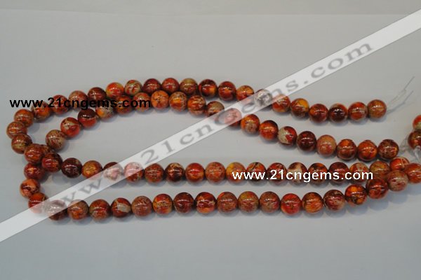 CDI493 15.5 inches 10mm round dyed imperial jasper beads