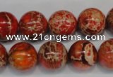 CDI495 15.5 inches 14mm round dyed imperial jasper beads