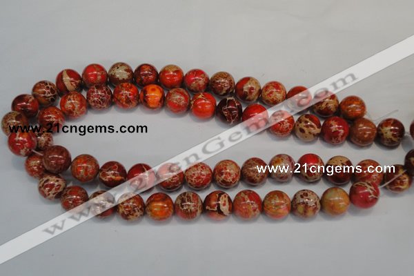 CDI495 15.5 inches 14mm round dyed imperial jasper beads