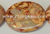 CDI537 15.5 inches 35*45mm oval dyed imperial jasper beads