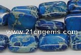 CDI55 16 inches 13*18mm rectangle dyed imperial jasper beads wholesale