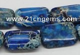CDI56 16 inches 18*25mm rectangle dyed imperial jasper beads wholesale