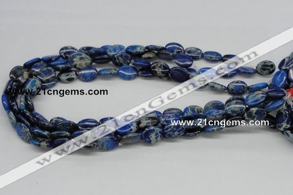 CDI58 16 inches 12*16mm oval dyed imperial jasper beads wholesale