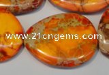 CDI580 15.5 inches 20*25mm - 28*35mm freeform dyed imperial jasper beads