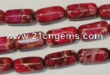 CDI598 15.5 inches 8*16mm column dyed imperial jasper beads