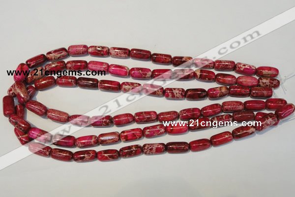 CDI598 15.5 inches 8*16mm column dyed imperial jasper beads