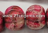 CDI610 15.5 inches 22*30mm pumpkin dyed imperial jasper beads