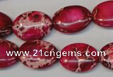 CDI646 15.5 inches 15*20mm oval dyed imperial jasper beads