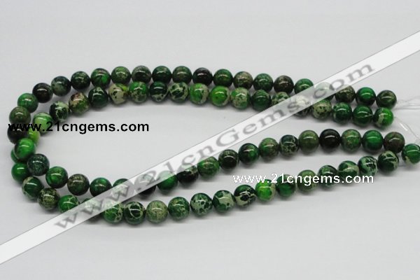 CDI69 16 inches 10mm round dyed imperial jasper beads wholesale