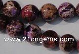 CDI697 15.5 inches 12mm round dyed imperial jasper beads