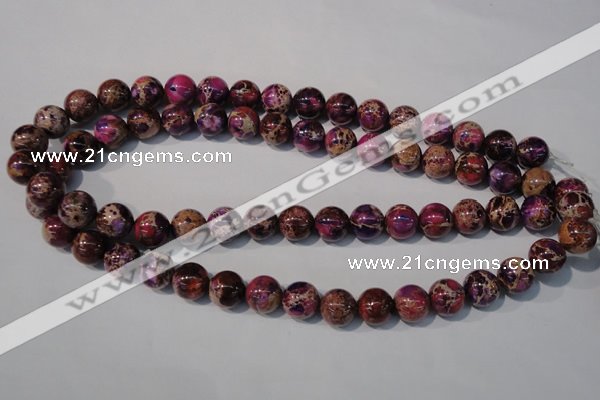 CDI697 15.5 inches 12mm round dyed imperial jasper beads