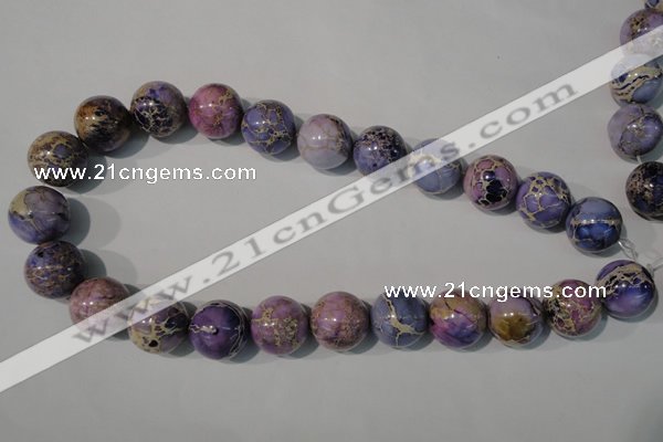 CDI698 15.5 inches 18mm round dyed imperial jasper beads