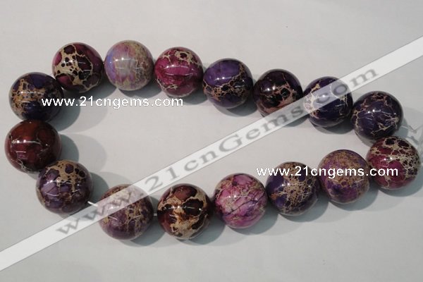 CDI699 15.5 inches 24mm round dyed imperial jasper beads