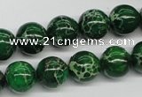 CDI70 16 inches 12mm round dyed imperial jasper beads wholesale