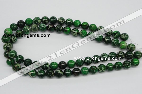 CDI70 16 inches 12mm round dyed imperial jasper beads wholesale