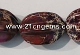 CDI701 15.5 inches 22*28mm star fruit shaped dyed imperial jasper beads