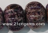 CDI702 15.5 inches 26*32mm pumpkin dyed imperial jasper beads