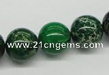 CDI71 16 inches 16mm round dyed imperial jasper beads wholesale